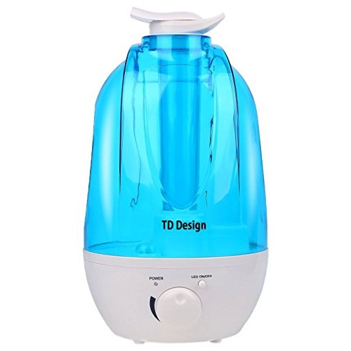 TD Design Ultrasonic Cool Mist Humidifier Whisper Quiet for Whole House  Waterless Auto Shut-off  33 Hours Mist  Two easy 360 Degree Mist Output - B01KWN4VWM